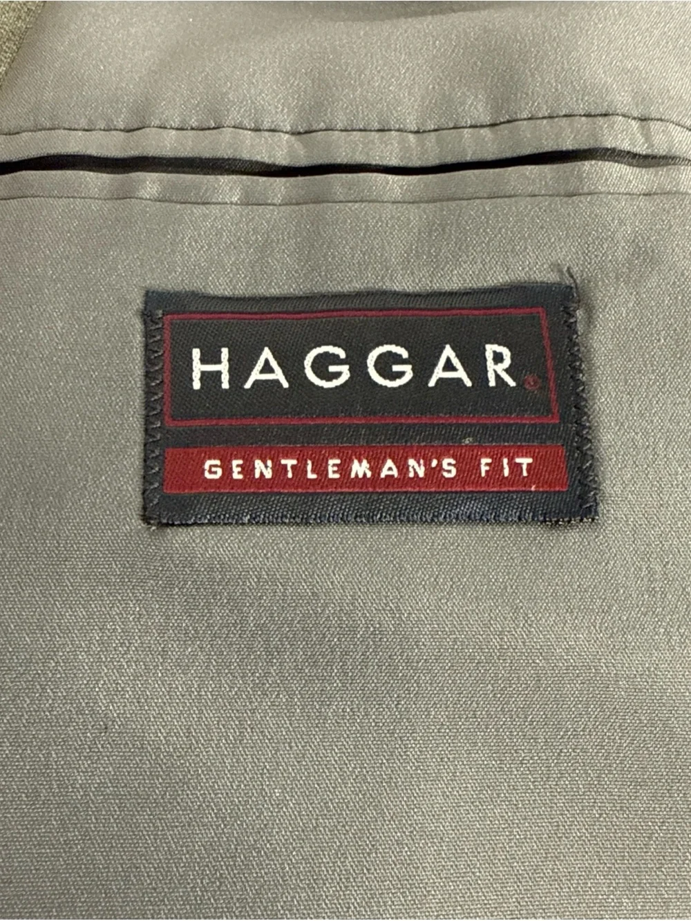 Haggar Mens 42S Grey Blazer Sport Coat 2 Button Suit Jacket MADE IN USA